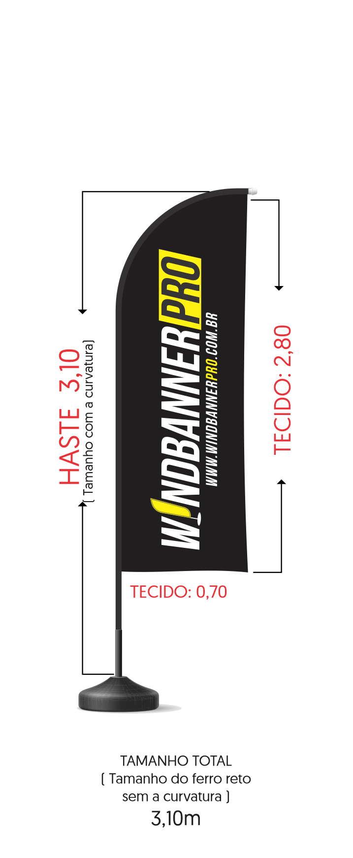 Windbanner Tamanho GG