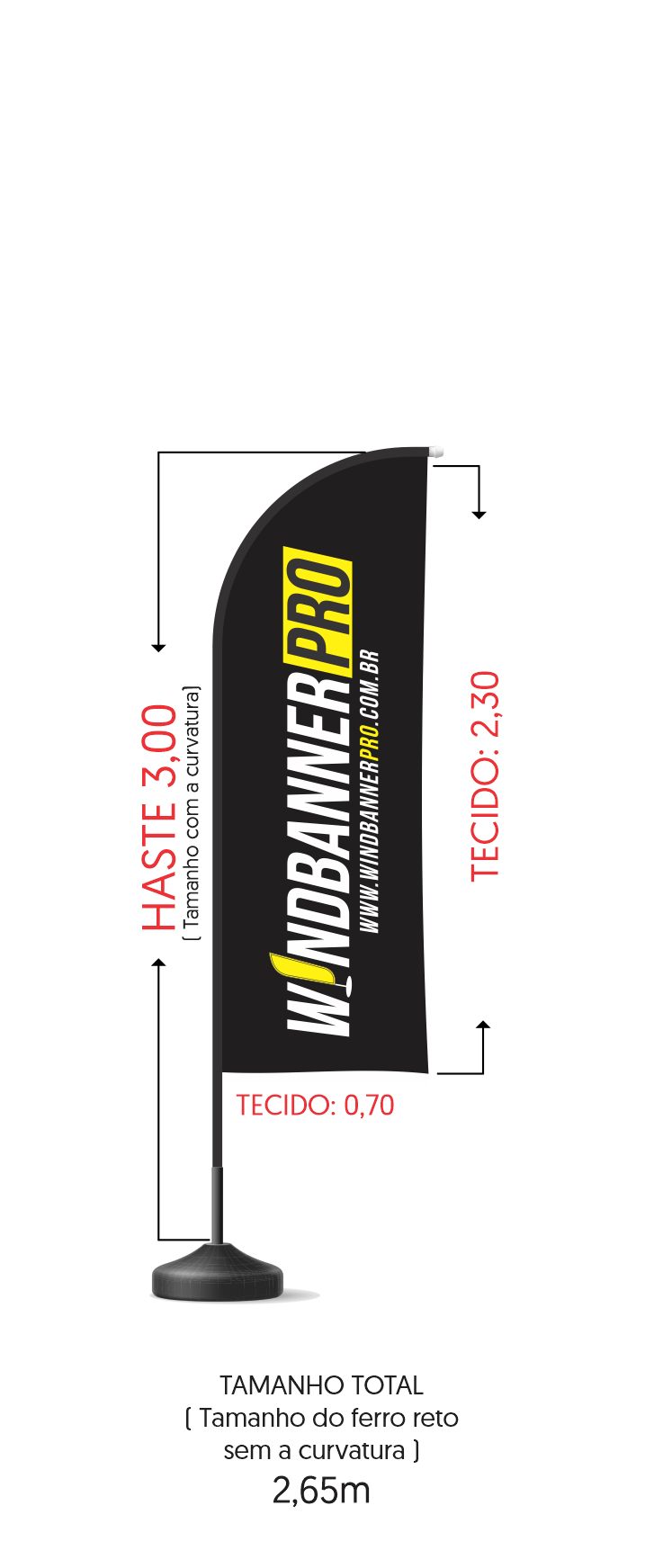 Windbanner Tamanho G